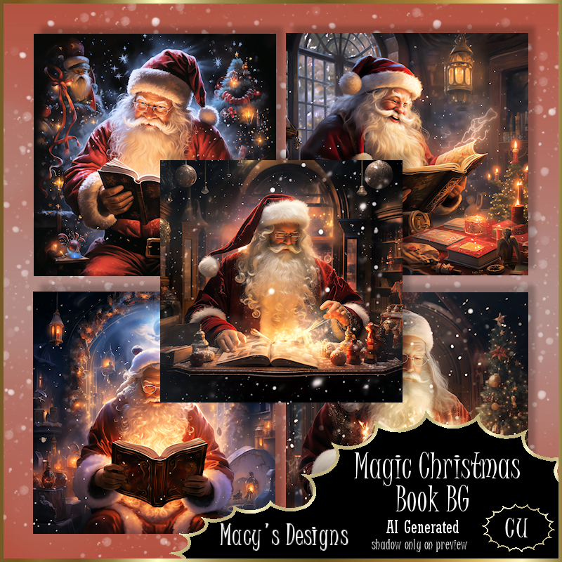 AI - Magic Christmas Book BG